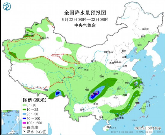 全国降水量预报图(.png